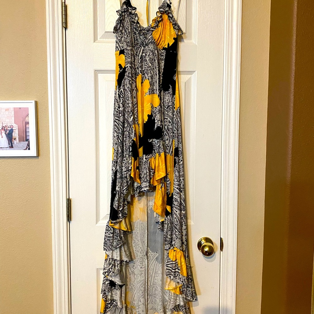 Sexy summer Hi Low Sky Dress